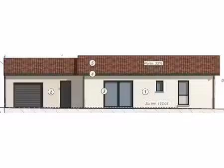 maison neuve de 91m2 lot 4 à guereins