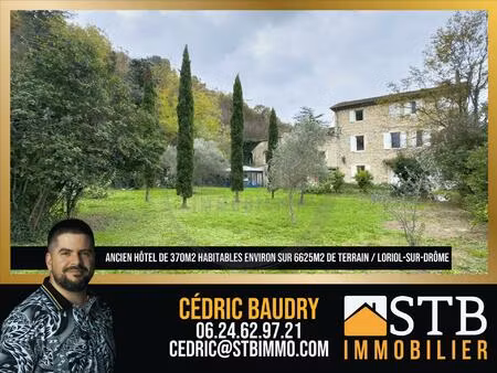 ancien hôtel à rénover avec terrain à loriol-sur-drôme