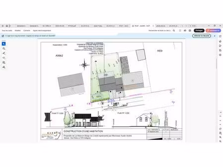 terrain à bâtir avec permis accepté