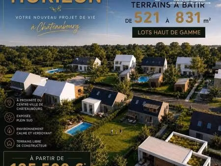 achat terrain 521m² chateaubourg 35220