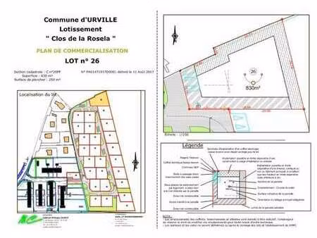 vente terrain à urville (14190) : à vendre / urville