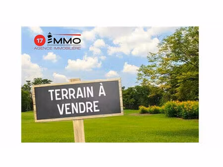 vente terrain 638 m² thairé (17290)