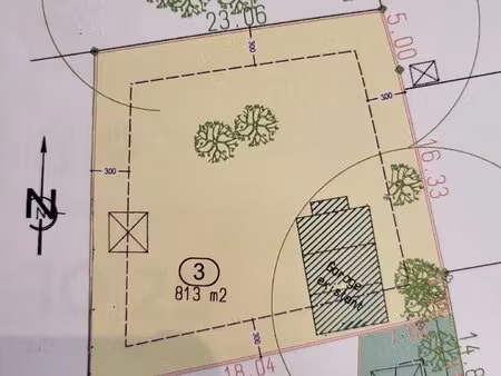 achat terrain 813m² mesquer 44420