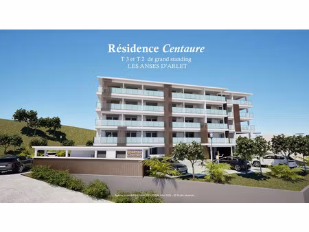 vente appartement 2 pièces 48.63 m² à les anses d arlet (97217)  277 700 €