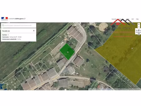 vente terrain 514 m² à schwerdorff (57320)  24 000 €