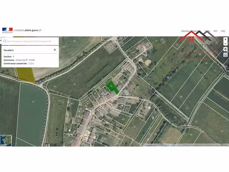 vente terrain 713 m² à schwerdorff (57320)  28 000 €