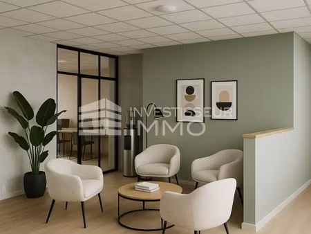 bureau à vendre de 380 m² ■aucun travaux a prevoir■12 emplacements de stationnement■local 