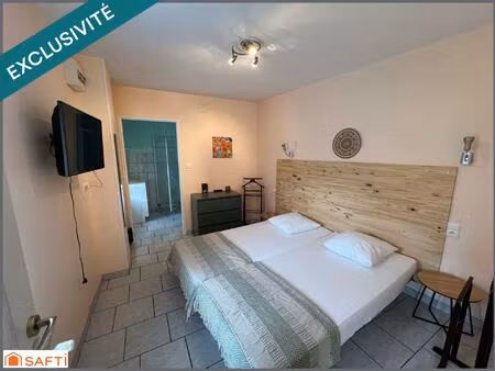 petit immeuble de rapport  5 appartements f1 meubles 