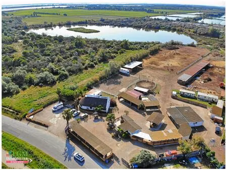 en exclusivité à vendre : ranch - le grau du roi - terrain et infrastructure