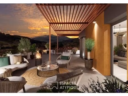 appartement 4 pieces à céret  dans un écrin de verdure méditerranéen
