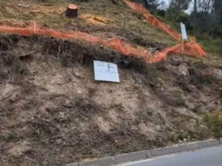 terrain constructible a vendre 847m2 commune de gorbio