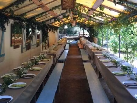 a louer à brumath terrain avec étang et des tonnelles