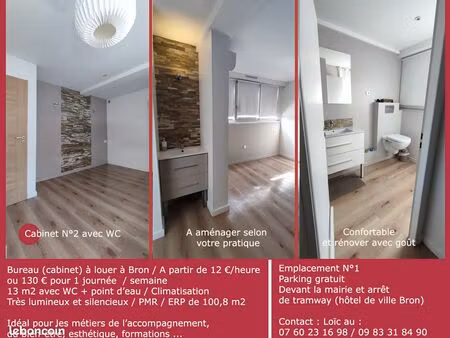 location bureau / cabinet partagé à bron