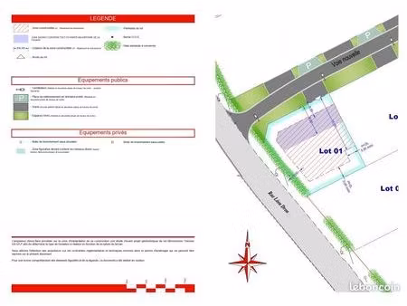 terrain 400 m² loon plage