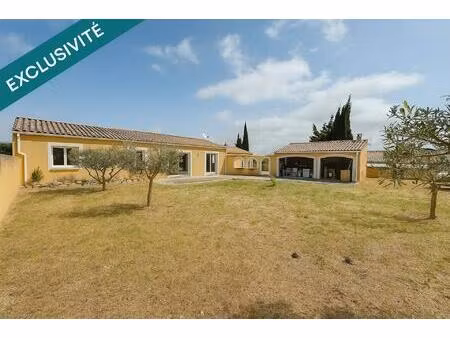 villa contemporaine de plain-pied avec dépendance à pauligne (11300)