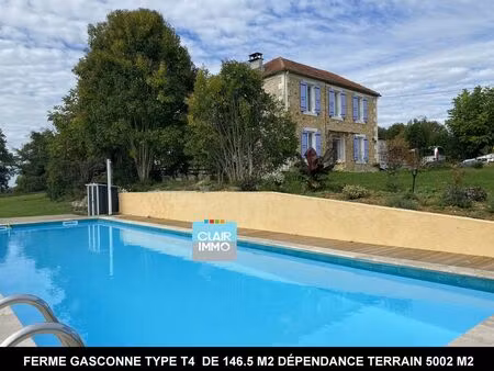 vente maison 7 pièces 146 m² gondrin (32330)