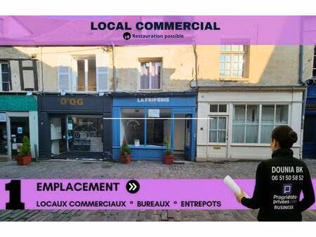 rare à senlis - local commercial 40 m² en hyper centre  idéal restauration