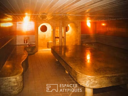 espace bien être : hammam  sauna finlandais  bain à remous  solarium