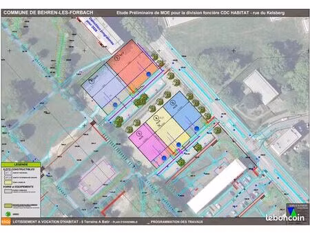 terrains à vendre en lotissement rue du kelsberg - behren-les-forbach