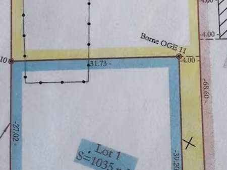 vente terrain 1035 m² à bon-encontre (47240)  80 000 €