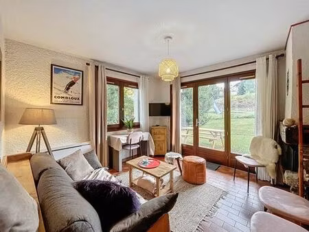 appartement de prestige de 35 m2 en location combloux  france