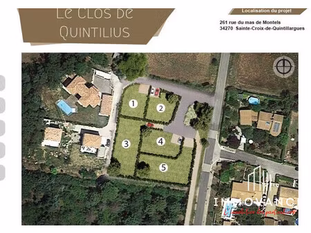 le clos de quintilius _ terrain a batir viabilisé 580m²