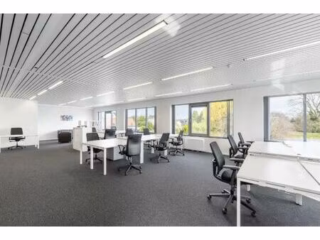espace de bureau ouvert pour 15 personnes à regus dilbeek
