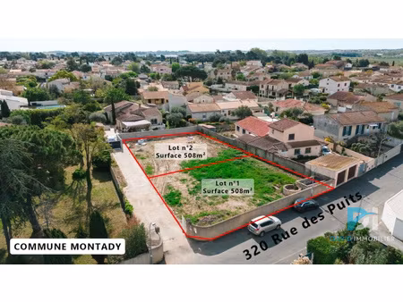 terrain avec des droits à bâtir à acheter à montady lot 1