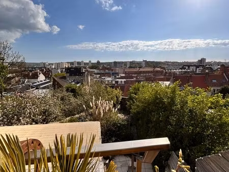 rare à la vente – rdc avec jardin  2 terrasses et vue panoramique sur boulogne-sur-mer