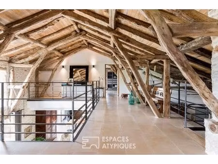 grange de charme rénovée en loft au coeur du quercy