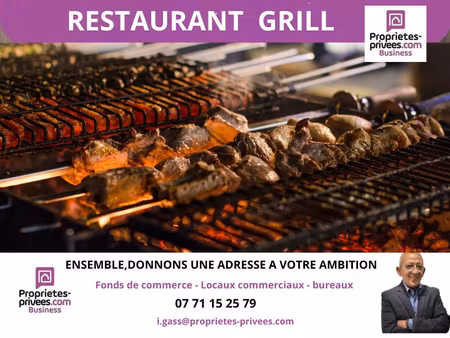 secteur la soie / genas - restaurant 100 couverts  terrasse