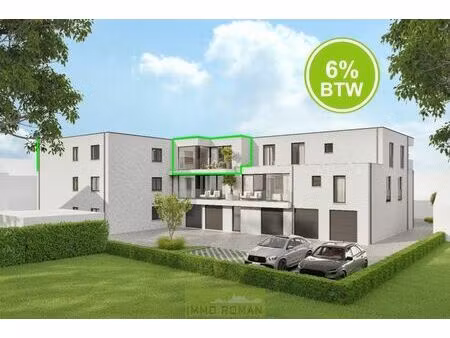 nieuwbouwappartement met 2 slaapkamers te ruien!