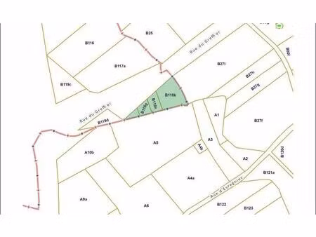 terrain à vendre à rue du greffier évregnies (vbc80022)