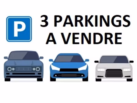 3 places de parking