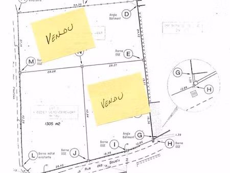 terrain constructible à vendre