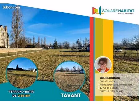 terrain 2351 m² tavant