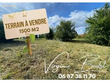 terrain 1500 m² rohrbach les bitches