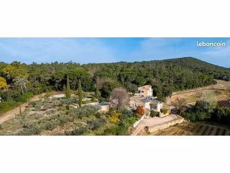 propriété avec piscine  oliveraie et vignoble