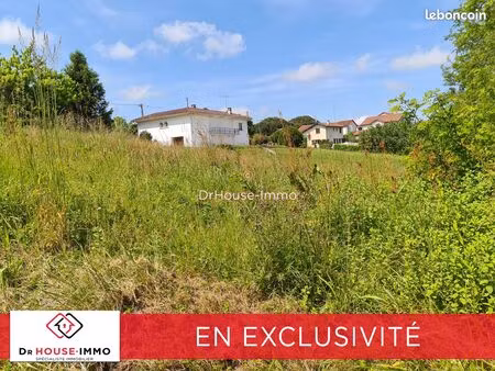 terrain 876 m² montfort en chalosse