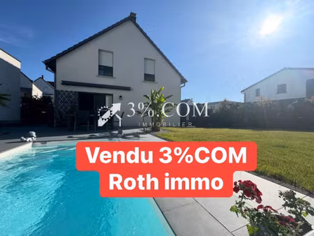 3%com belle maison récente avec piscine et jardin