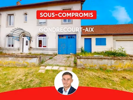 vente maison 7 pièces 205 m² à gondrecourt-aix (54800)  196 000 €