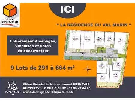 vente terrain à bréhal (50290) : à vendre / 361m² bréhal