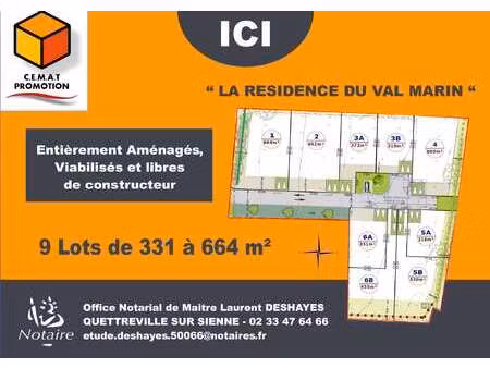 vente terrain à bricqueville-sur-mer (50290) : à vendre / 331m² bricqueville-sur-mer
