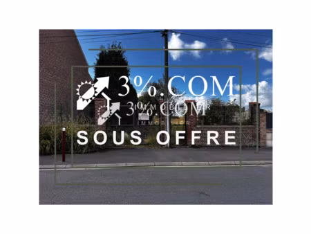 terrain constructible 2030m2 à fenain