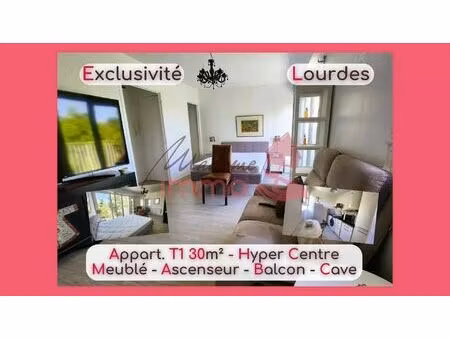 vente appartement 1 pièce 30 m² lourdes (65100)