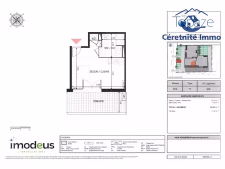 vente appartement 1 pièce 28.43 m² à argeles-sur-mer (66700)  167 000 €