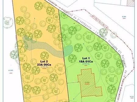 terrain à bâtir de 29 mètres de façade