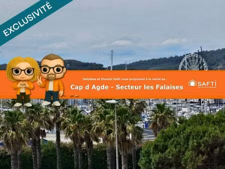 cap d' agde - les falaises - duplex t3 - 60 m²