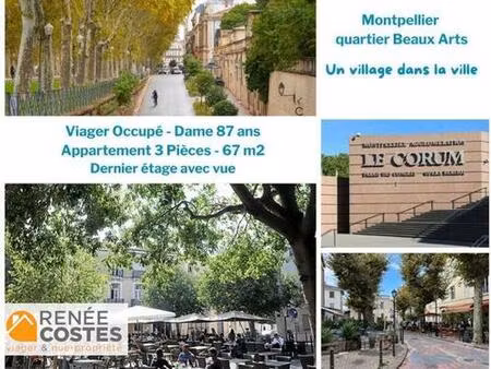 viager occupé - f87 ans - montpellier (34000)