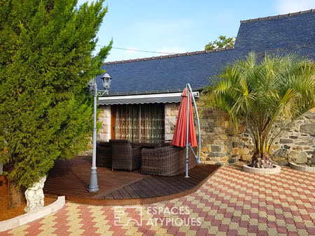 ensemble immobilier longère et gîte au calme à la campagne proche mer planguenoual